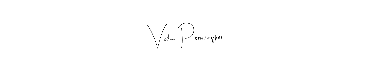 Also we have Veda Pennington name is the best signature style. Create professional handwritten signature collection using Andilay-7BmLP autograph style. Veda Pennington signature style 4 images and pictures png