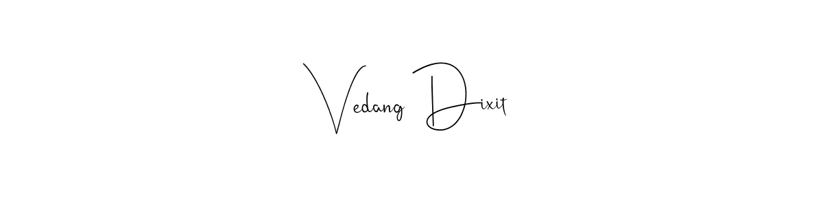 Make a beautiful signature design for name Vedang Dixit. Use this online signature maker to create a handwritten signature for free. Vedang Dixit signature style 4 images and pictures png