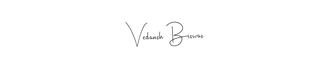 How to Draw Vedansh Biswas signature style? Andilay-7BmLP is a latest design signature styles for name Vedansh Biswas. Vedansh Biswas signature style 4 images and pictures png