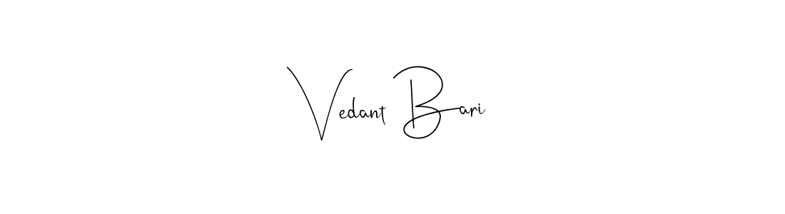 You can use this online signature creator to create a handwritten signature for the name Vedant Bari. This is the best online autograph maker. Vedant Bari signature style 4 images and pictures png