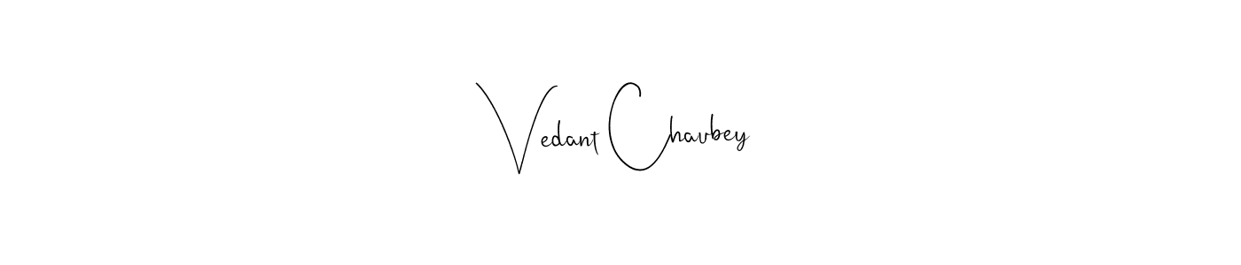 Make a beautiful signature design for name Vedant Chaubey. Use this online signature maker to create a handwritten signature for free. Vedant Chaubey signature style 4 images and pictures png
