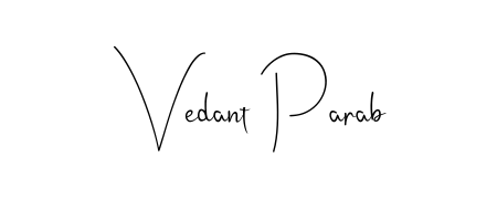 Make a beautiful signature design for name Vedant Parab. Use this online signature maker to create a handwritten signature for free. Vedant Parab signature style 4 images and pictures png