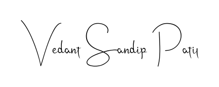 It looks like you need a new signature style for name Vedant Sandip Patil. Design unique handwritten (Andilay-7BmLP) signature with our free signature maker in just a few clicks. Vedant Sandip Patil signature style 4 images and pictures png