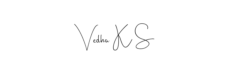 Here are the top 10 professional signature styles for the name Vedha K S. These are the best autograph styles you can use for your name. Vedha K S signature style 4 images and pictures png