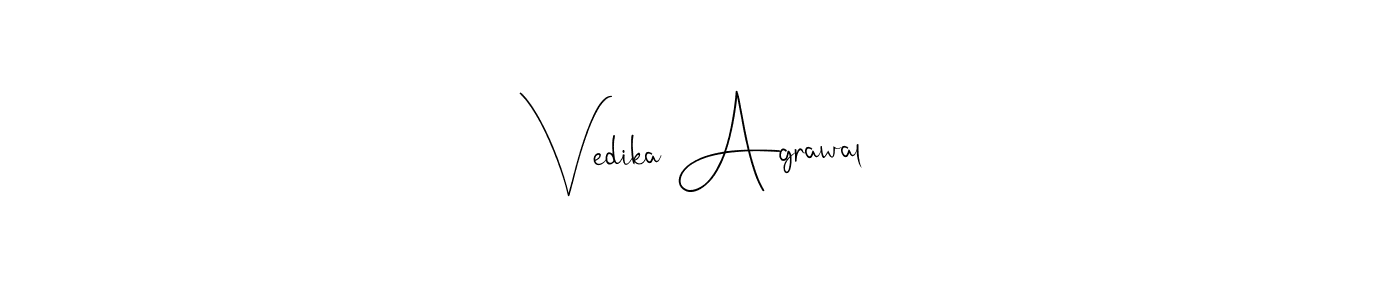 Here are the top 10 professional signature styles for the name Vedika Agrawal. These are the best autograph styles you can use for your name. Vedika Agrawal signature style 4 images and pictures png
