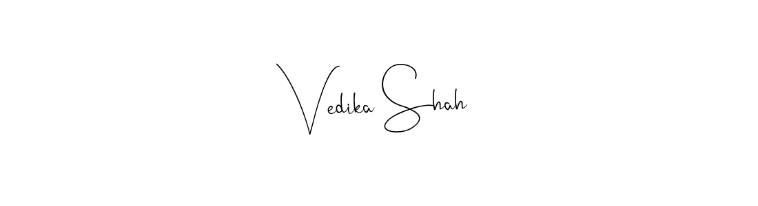 It looks lik you need a new signature style for name Vedika Shah. Design unique handwritten (Andilay-7BmLP) signature with our free signature maker in just a few clicks. Vedika Shah signature style 4 images and pictures png