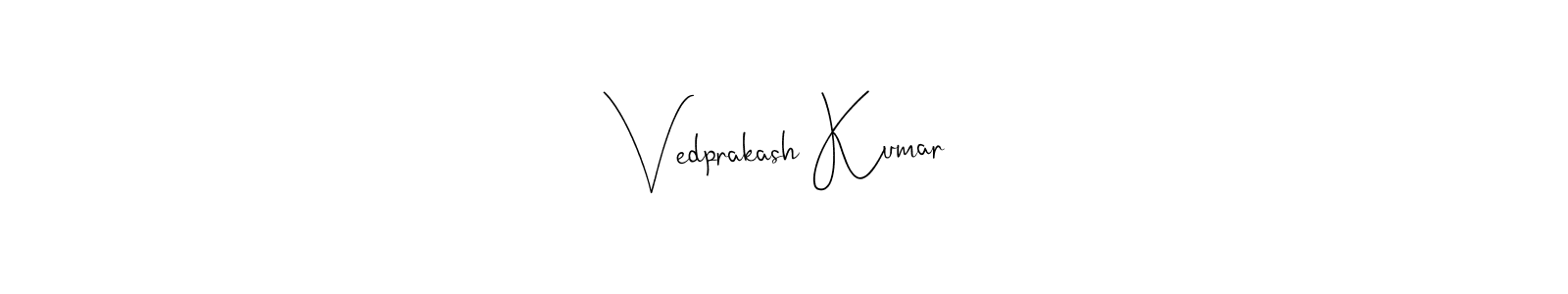 Also we have Vedprakash Kumar name is the best signature style. Create professional handwritten signature collection using Andilay-7BmLP autograph style. Vedprakash Kumar signature style 4 images and pictures png