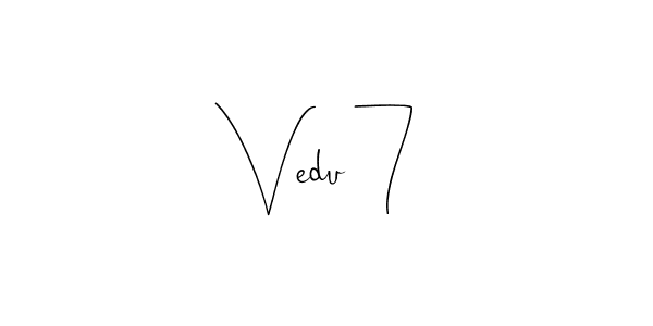 Make a beautiful signature design for name Vedu 7. Use this online signature maker to create a handwritten signature for free. Vedu 7 signature style 4 images and pictures png