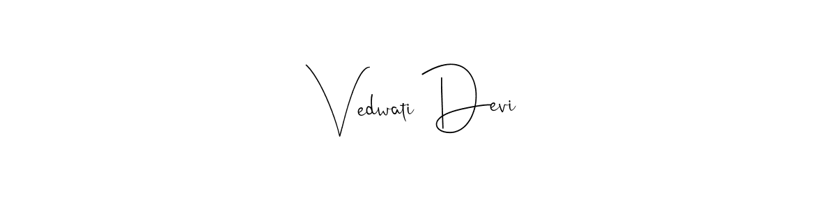 Also we have Vedwati Devi name is the best signature style. Create professional handwritten signature collection using Andilay-7BmLP autograph style. Vedwati Devi signature style 4 images and pictures png