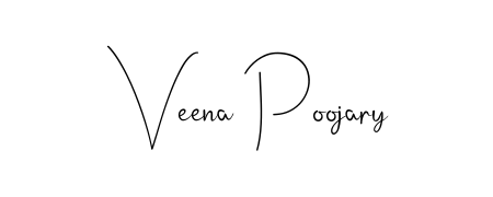 How to make Veena Poojary signature? Andilay-7BmLP is a professional autograph style. Create handwritten signature for Veena Poojary name. Veena Poojary signature style 4 images and pictures png