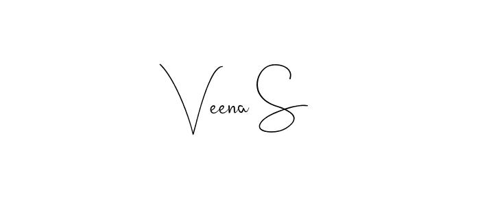 Use a signature maker to create a handwritten signature online. With this signature software, you can design (Andilay-7BmLP) your own signature for name Veena S. Veena S signature style 4 images and pictures png