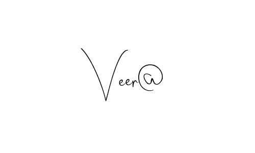 Create a beautiful signature design for name Veer@. With this signature (Andilay-7BmLP) fonts, you can make a handwritten signature for free. Veer@ signature style 4 images and pictures png