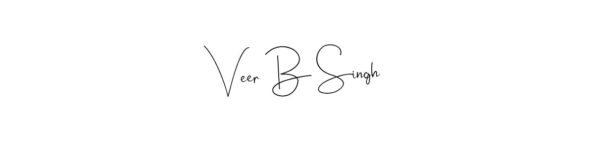 Use a signature maker to create a handwritten signature online. With this signature software, you can design (Andilay-7BmLP) your own signature for name Veer B Singh. Veer B Singh signature style 4 images and pictures png