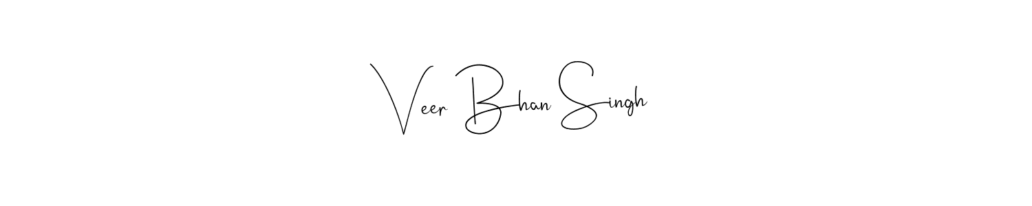 You can use this online signature creator to create a handwritten signature for the name Veer Bhan Singh. This is the best online autograph maker. Veer Bhan Singh signature style 4 images and pictures png