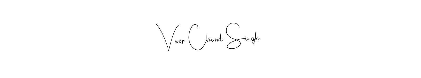 Use a signature maker to create a handwritten signature online. With this signature software, you can design (Andilay-7BmLP) your own signature for name Veer Chand Singh. Veer Chand Singh signature style 4 images and pictures png