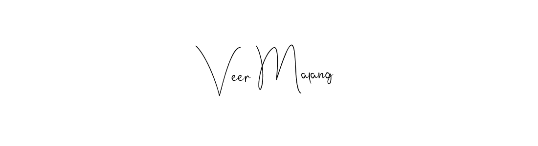 How to make Veer Malang signature? Andilay-7BmLP is a professional autograph style. Create handwritten signature for Veer Malang name. Veer Malang signature style 4 images and pictures png