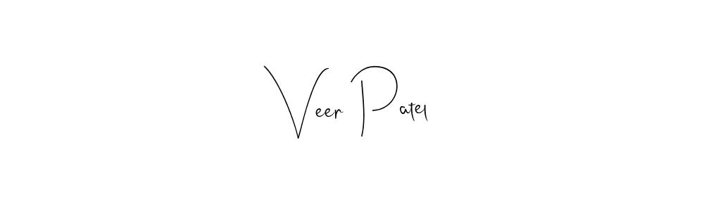 Make a beautiful signature design for name Veer Patel. With this signature (Andilay-7BmLP) style, you can create a handwritten signature for free. Veer Patel signature style 4 images and pictures png