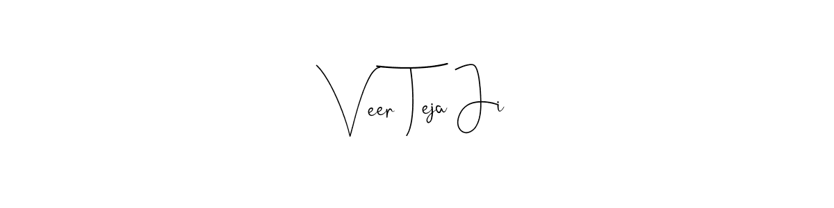 if you are searching for the best signature style for your name Veer Teja Ji. so please give up your signature search. here we have designed multiple signature styles  using Andilay-7BmLP. Veer Teja Ji signature style 4 images and pictures png