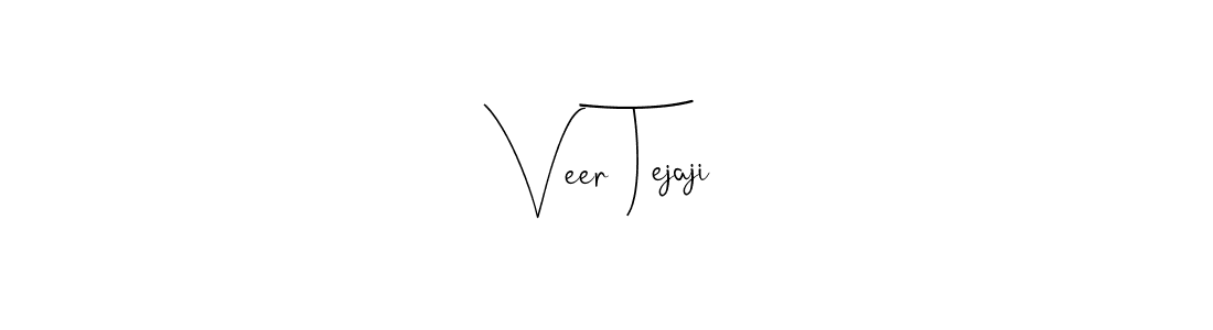 Create a beautiful signature design for name Veer Tejaji. With this signature (Andilay-7BmLP) fonts, you can make a handwritten signature for free. Veer Tejaji signature style 4 images and pictures png