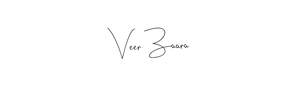 Create a beautiful signature design for name Veer Zaara. With this signature (Andilay-7BmLP) fonts, you can make a handwritten signature for free. Veer Zaara signature style 4 images and pictures png