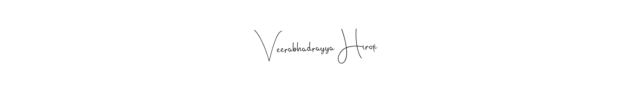 Use a signature maker to create a handwritten signature online. With this signature software, you can design (Andilay-7BmLP) your own signature for name Veerabhadrayya Hiroli. Veerabhadrayya Hiroli signature style 4 images and pictures png