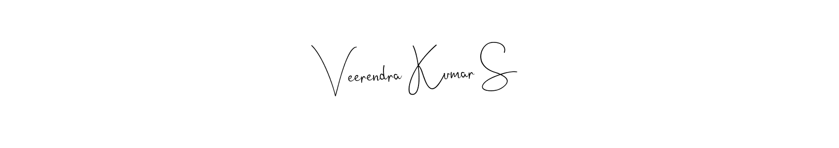 if you are searching for the best signature style for your name Veerendra Kumar S. so please give up your signature search. here we have designed multiple signature styles  using Andilay-7BmLP. Veerendra Kumar S signature style 4 images and pictures png