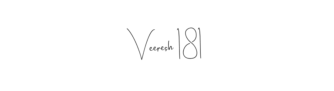 Make a short Veeresh 181 signature style. Manage your documents anywhere anytime using Andilay-7BmLP. Create and add eSignatures, submit forms, share and send files easily. Veeresh 181 signature style 4 images and pictures png