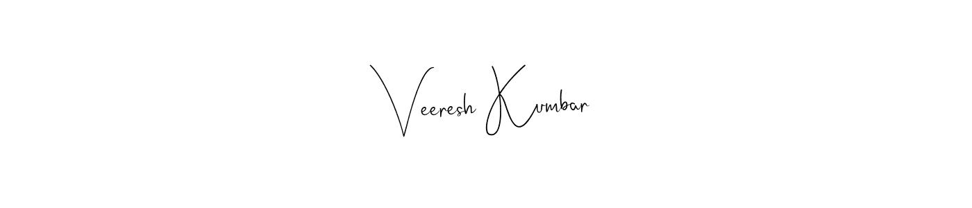 Make a beautiful signature design for name Veeresh Kumbar. Use this online signature maker to create a handwritten signature for free. Veeresh Kumbar signature style 4 images and pictures png