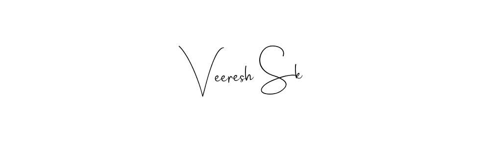 The best way (Andilay-7BmLP) to make a short signature is to pick only two or three words in your name. The name Veeresh Sk include a total of six letters. For converting this name. Veeresh Sk signature style 4 images and pictures png