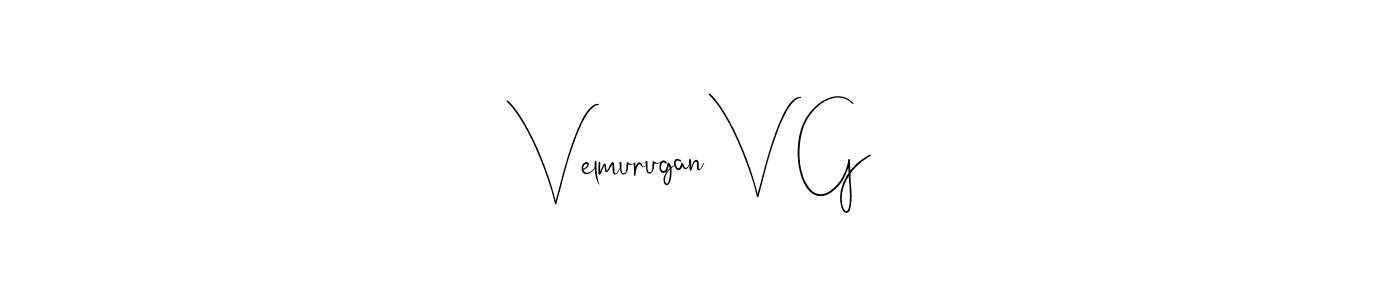 Velmurugan V G stylish signature style. Best Handwritten Sign (Andilay-7BmLP) for my name. Handwritten Signature Collection Ideas for my name Velmurugan V G. Velmurugan V G signature style 4 images and pictures png