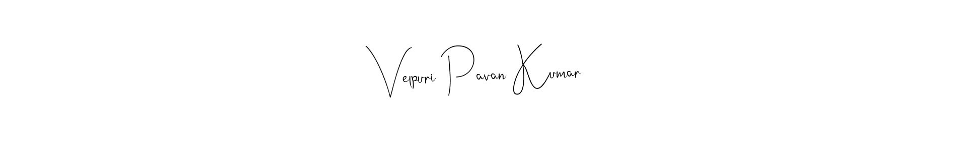 This is the best signature style for the Velpuri Pavan Kumar name. Also you like these signature font (Andilay-7BmLP). Mix name signature. Velpuri Pavan Kumar signature style 4 images and pictures png
