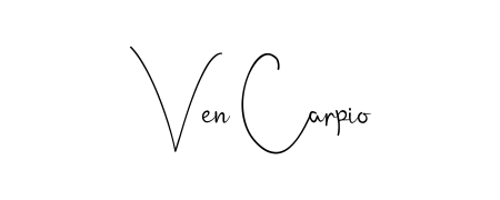 Create an unforgettable impression when signing with Ven Carpio name styled in Andilay-7BmLP typography. 100% free online generator. Ven Carpio signature style 4 images and pictures png