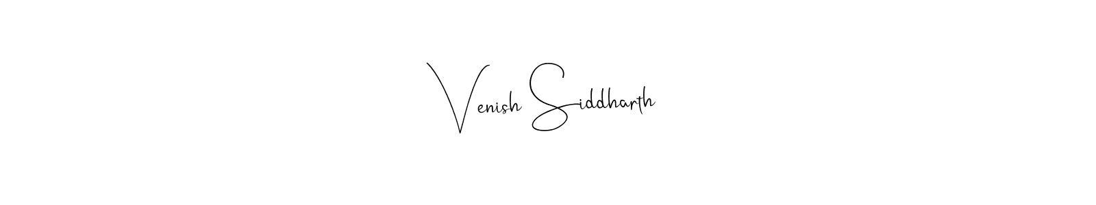 How to make Venish Siddharth signature? Andilay-7BmLP is a professional autograph style. Create handwritten signature for Venish Siddharth name. Venish Siddharth signature style 4 images and pictures png