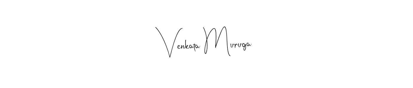How to make Venkata Muruga name signature. Use Andilay-7BmLP style for creating short signs online. This is the latest handwritten sign. Venkata Muruga signature style 4 images and pictures png