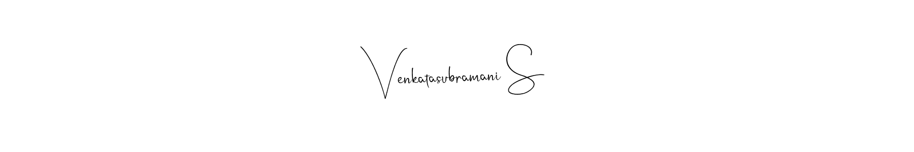 Make a beautiful signature design for name Venkatasubramani S. Use this online signature maker to create a handwritten signature for free. Venkatasubramani S signature style 4 images and pictures png