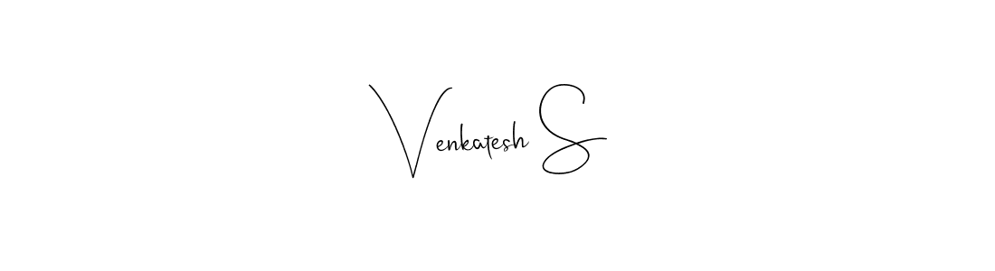 You can use this online signature creator to create a handwritten signature for the name Venkatesh S. This is the best online autograph maker. Venkatesh S signature style 4 images and pictures png