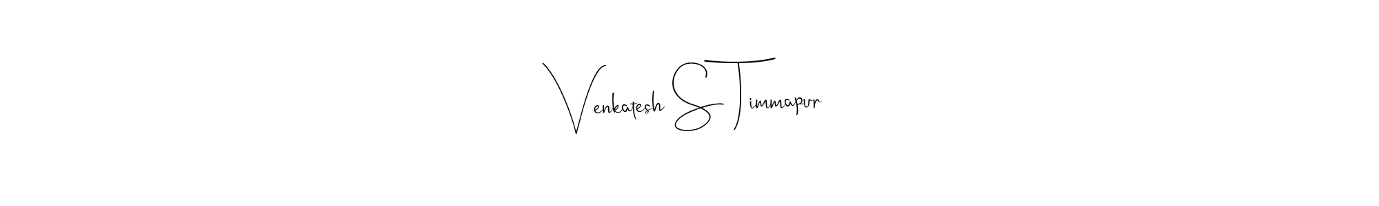 Design your own signature with our free online signature maker. With this signature software, you can create a handwritten (Andilay-7BmLP) signature for name Venkatesh S Timmapur. Venkatesh S Timmapur signature style 4 images and pictures png