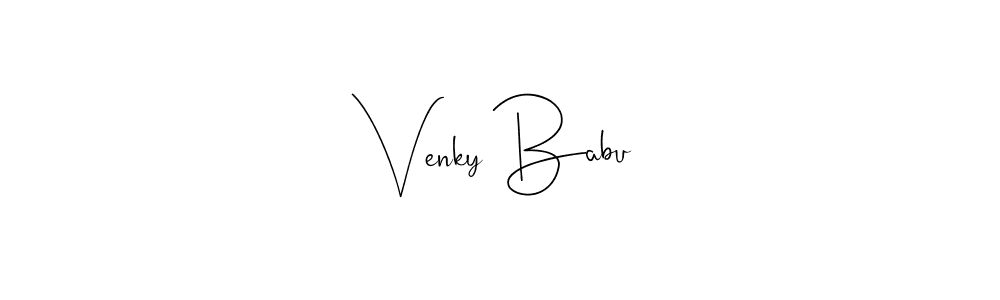 Make a beautiful signature design for name Venky Babu. Use this online signature maker to create a handwritten signature for free. Venky Babu signature style 4 images and pictures png
