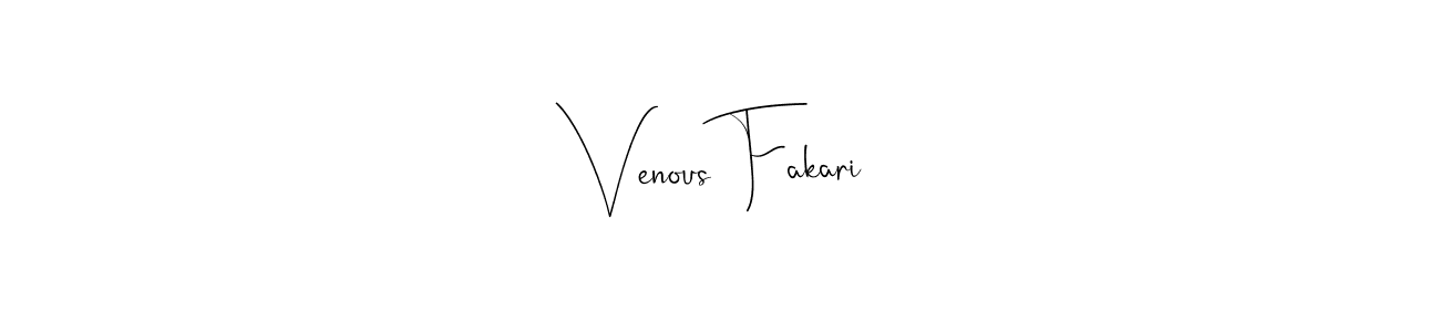 Also You can easily find your signature by using the search form. We will create Venous Fakari name handwritten signature images for you free of cost using Andilay-7BmLP sign style. Venous Fakari signature style 4 images and pictures png