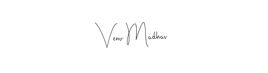 Venu Madhav stylish signature style. Best Handwritten Sign (Andilay-7BmLP) for my name. Handwritten Signature Collection Ideas for my name Venu Madhav. Venu Madhav signature style 4 images and pictures png