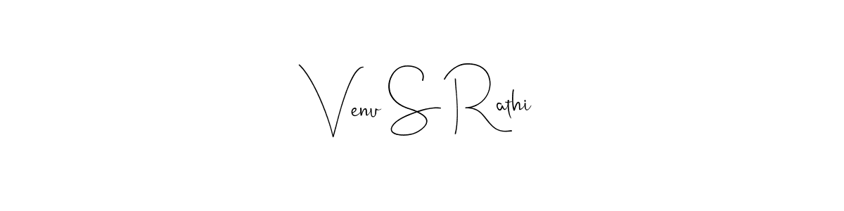 Make a beautiful signature design for name Venu S Rathi. With this signature (Andilay-7BmLP) style, you can create a handwritten signature for free. Venu S Rathi signature style 4 images and pictures png