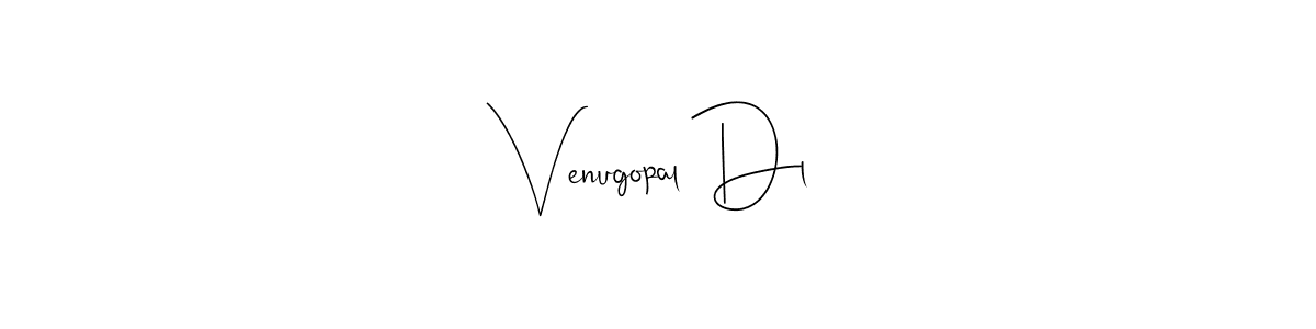 How to make Venugopal Dl name signature. Use Andilay-7BmLP style for creating short signs online. This is the latest handwritten sign. Venugopal Dl signature style 4 images and pictures png