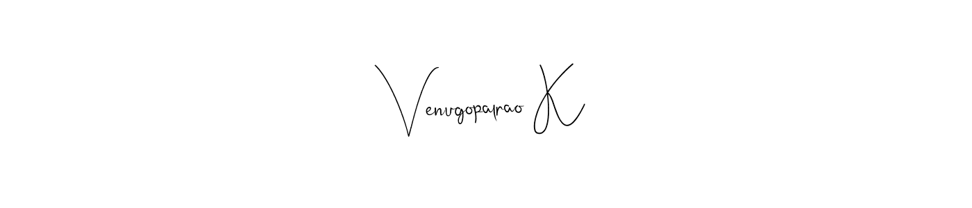 The best way (Andilay-7BmLP) to make a short signature is to pick only two or three words in your name. The name Venugopalrao K include a total of six letters. For converting this name. Venugopalrao K signature style 4 images and pictures png