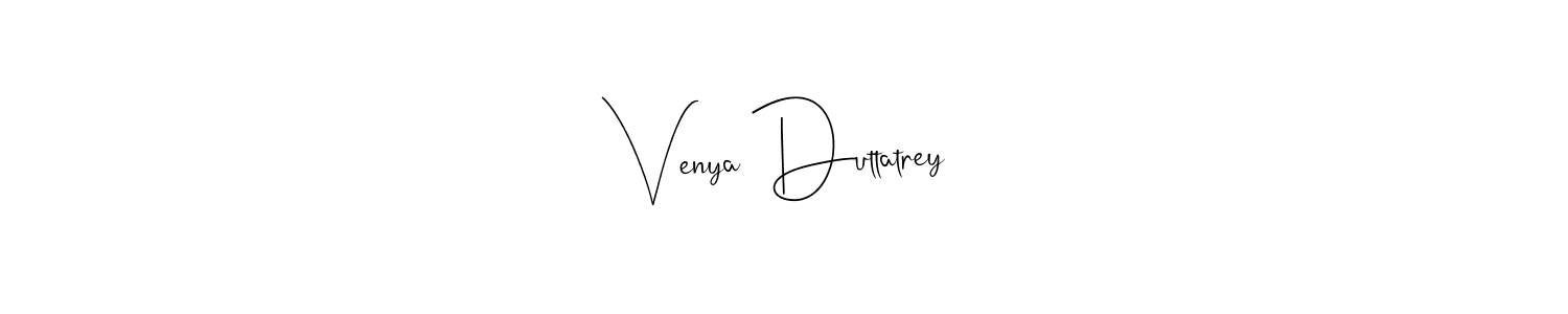 Make a beautiful signature design for name Venya Duttatrey. With this signature (Andilay-7BmLP) style, you can create a handwritten signature for free. Venya Duttatrey signature style 4 images and pictures png