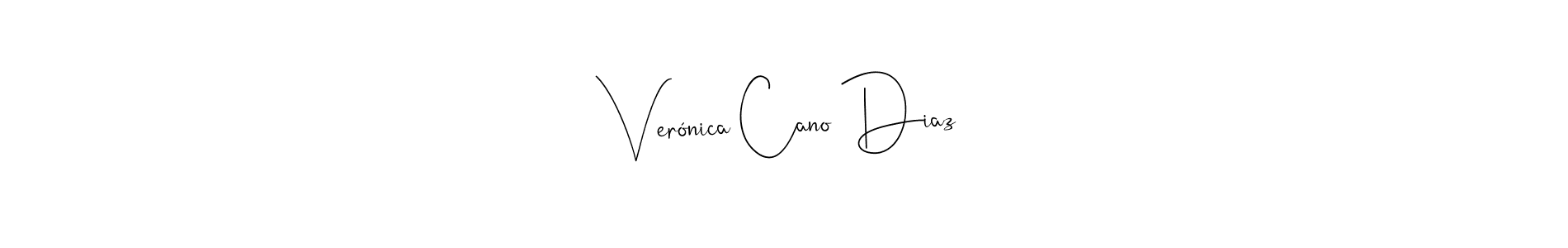 Verónica Cano Diaz stylish signature style. Best Handwritten Sign (Andilay-7BmLP) for my name. Handwritten Signature Collection Ideas for my name Verónica Cano Diaz. Verónica Cano Diaz signature style 4 images and pictures png