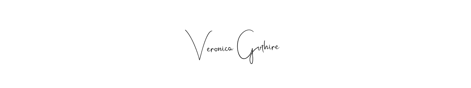 Make a short Veronica Guthire signature style. Manage your documents anywhere anytime using Andilay-7BmLP. Create and add eSignatures, submit forms, share and send files easily. Veronica Guthire signature style 4 images and pictures png