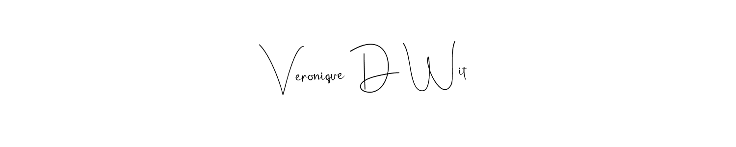 Also You can easily find your signature by using the search form. We will create Veronique D Wit name handwritten signature images for you free of cost using Andilay-7BmLP sign style. Veronique D Wit signature style 4 images and pictures png