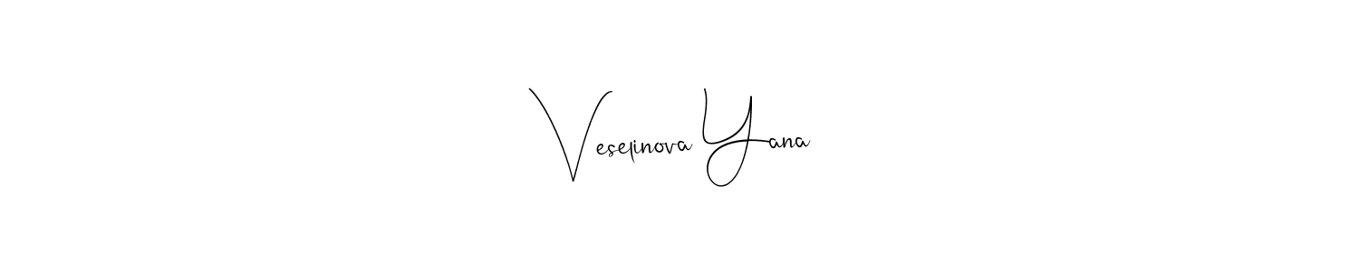 Similarly Andilay-7BmLP is the best handwritten signature design. Signature creator online .You can use it as an online autograph creator for name Veselinova Yana. Veselinova Yana signature style 4 images and pictures png