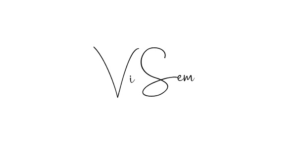 Best and Professional Signature Style for Vi Sem. Andilay-7BmLP Best Signature Style Collection. Vi Sem signature style 4 images and pictures png