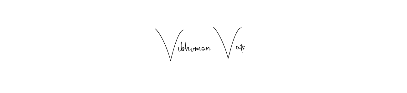 You can use this online signature creator to create a handwritten signature for the name Vibhuman Vats. This is the best online autograph maker. Vibhuman Vats signature style 4 images and pictures png